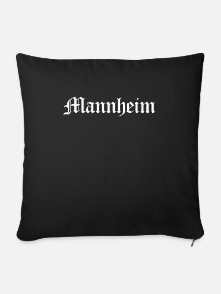 Mannheim - Sofakissenbezug 45 x 45 cm - Schwarz