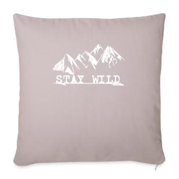 Stay Wild - Sofakissenbezug 45 x 45 cm - helles Taupe - Vorne
