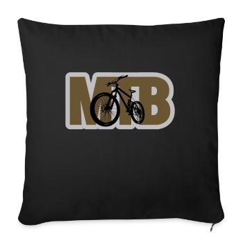 MTB - Sofakissenbezug 45 x 45 cm - Schwarz - Vorne