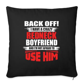 Redneck Trailer Park Gift I Caravan - Sofa pillowcase 17,3'' x 17,3'' (45 x 45 cm) - black - Front