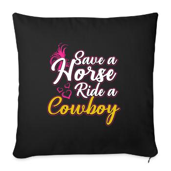 Redneck Trailer Park Gift I Caravan - Sofa pillowcase 17,3'' x 17,3'' (45 x 45 cm) - black - Front