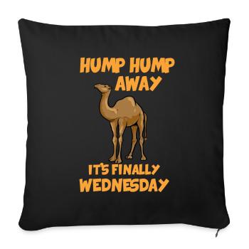 Camel Gift I Camel Dromedary - Sofa pillowcase 17,3'' x 17,3'' (45 x 45 cm) - black - Front