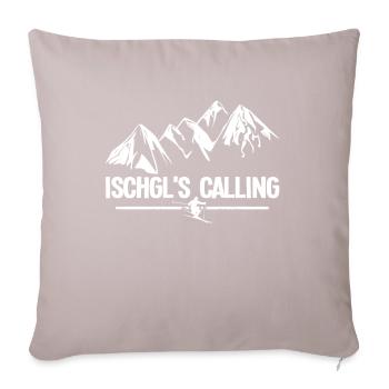 L'appel d'Ischgl - Housse de coussin décorative 45 x 45 cm - taupe clair - Devant