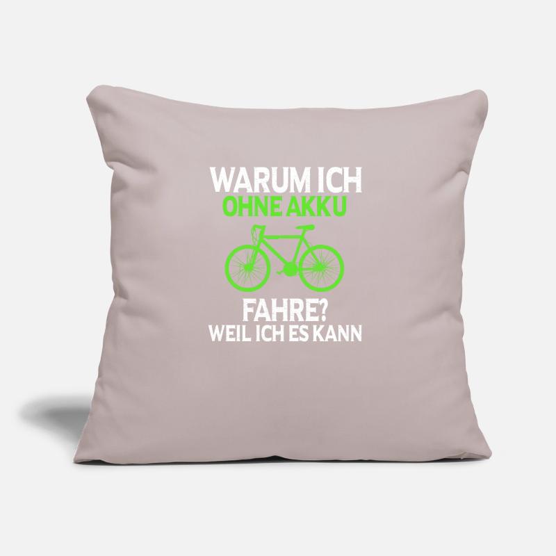 Anti Ebike Why I drive without a battery Sofa pillowcase 17,3'' x 17,3'' (45 x 45 cm)