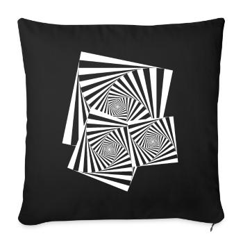 Techno - Sofakissenbezug 45 x 45 cm - Schwarz - Vorne
