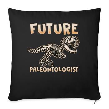 Paléontologues T-shirt Dinosaure L'âge De Glace Dino Kids - Housse de coussin décorative 45 x 45 cm - noir - Devant