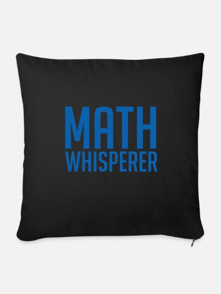 Mathe Nerd - Sofakissenbezug 45 x 45 cm - Schwarz