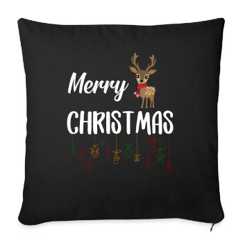 Christmas Christman Ugly Christmas Christmassy - Sofa pillowcase 17,3'' x 17,3'' (45 x 45 cm) - black - Front