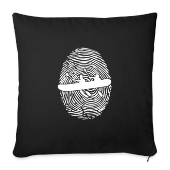 Canoe Water sports Gift I Paddling Canoeing - Sofa pillowcase 17,3'' x 17,3'' (45 x 45 cm) - black - Front