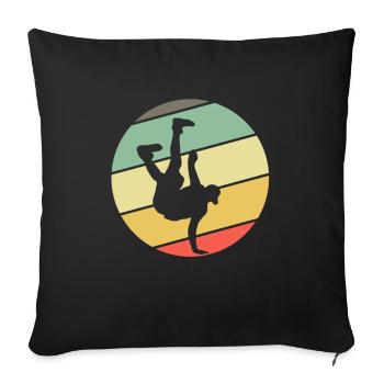 Retro Breakdance Bboying Gift I Breakdancing - Sofa pillowcase 17,3'' x 17,3'' (45 x 45 cm) - black - Front
