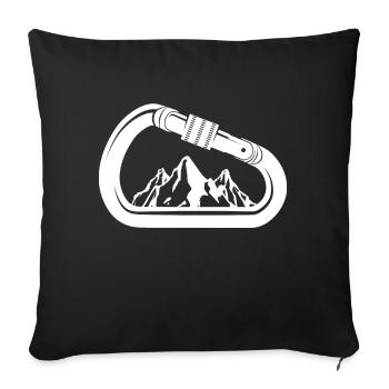 Cadeau d'escalade I Climbing Park Outdoor Climber - Housse de coussin décorative 45 x 45 cm - noir - Devant