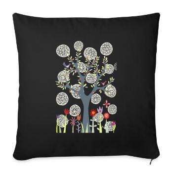 The Garden - Sofa pillowcase 17,3'' x 17,3'' (45 x 45 cm) - black - Front