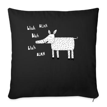 Sanglier - Housse de coussin décorative 45 x 45 cm - noir - Devant