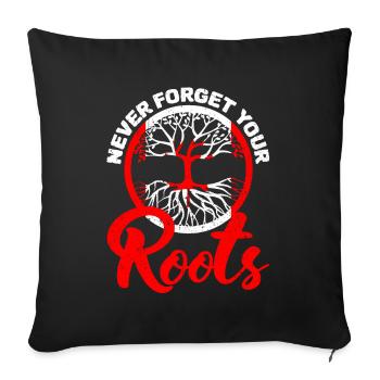 Canada - Sofa pillowcase 17,3'' x 17,3'' (45 x 45 cm) - black - Front
