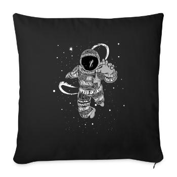 Astronaut Cosmonaut Space Universe Gift Nasa - Sofa pillowcase 17,3'' x 17,3'' (45 x 45 cm) - black - Front