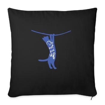 Motivation Cat Sport Sweet Trend Gift - Sofa pillowcase 17,3'' x 17,3'' (45 x 45 cm) - black - Front