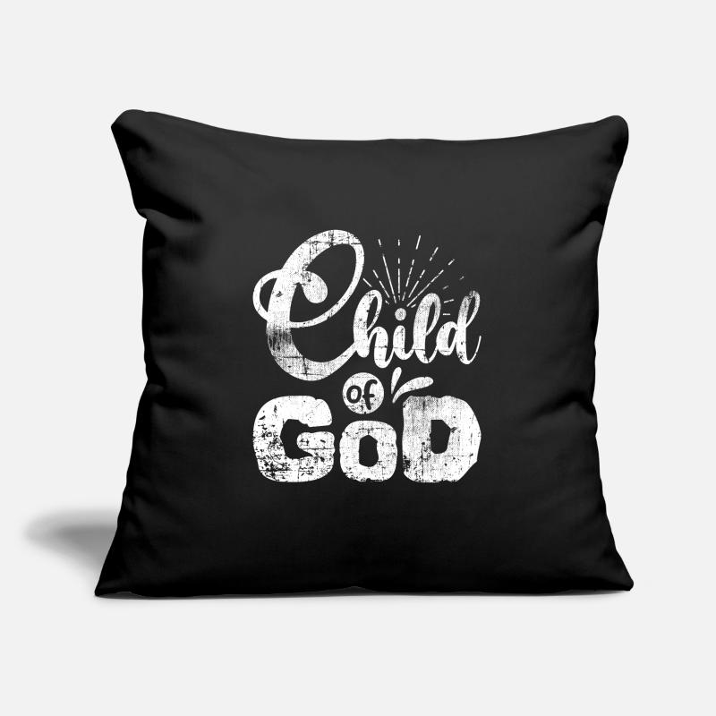 Dieu Housse de coussin décorative 45 x 45 cm