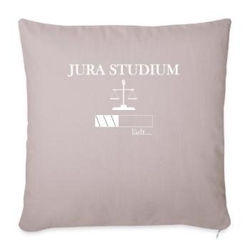 Jura Studium lädt - Sofakissenbezug 45 x 45 cm - helles Taupe - Vorne