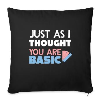 Biologie - Housse de coussin décorative 45 x 45 cm - noir - Devant