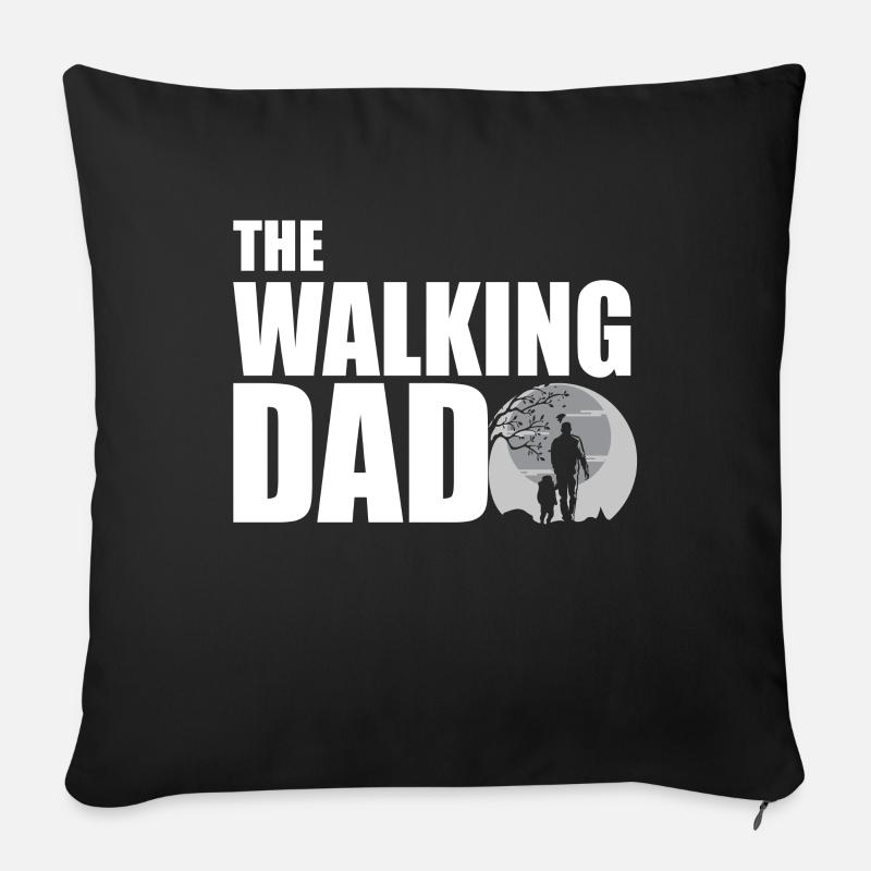 The Walking Dad - Sofakissenbezug 45 x 45 cm - Schwarz