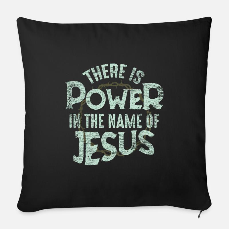 Jesus - Sofakissenbezug 45 x 45 cm - Schwarz