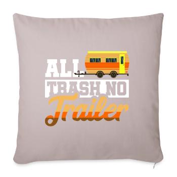 Redneck Trailer Park Gift I Caravan - Sofa pillowcase 17,3'' x 17,3'' (45 x 45 cm) - light taupe - Front