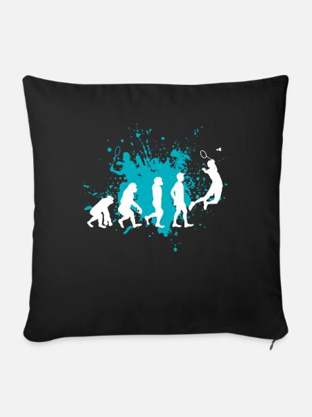 Badminton - Sofakissenbezug 45 x 45 cm - Schwarz