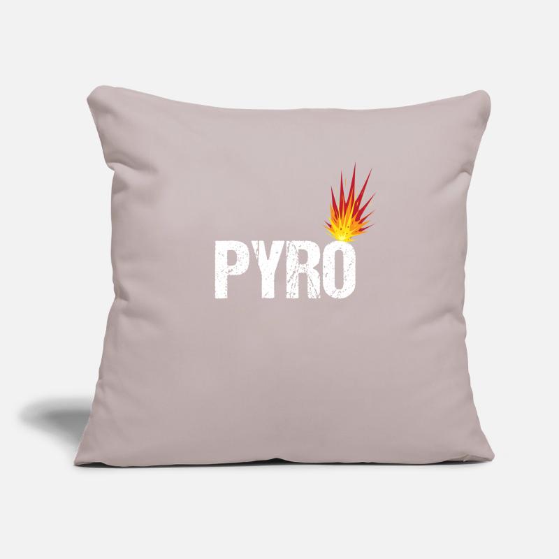 PYRO Housse de coussin décorative 45 x 45 cm