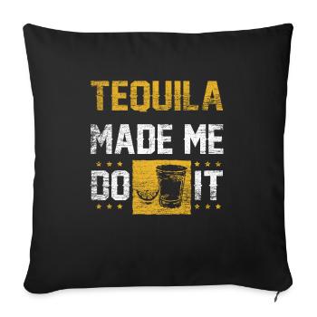 tequila - Housse de coussin décorative 45 x 45 cm - noir - Devant