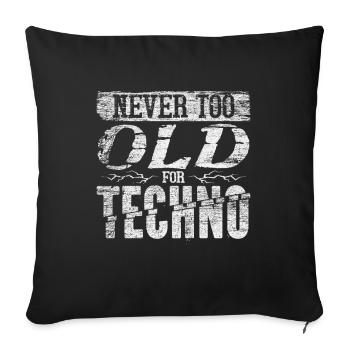 Techno - Sofa pillowcase 17,3'' x 17,3'' (45 x 45 cm) - black - Front
