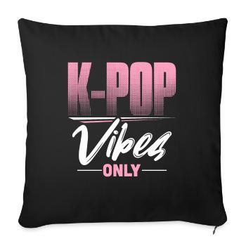 K-Pop - Sofakissenbezug 45 x 45 cm - Schwarz - Vorne