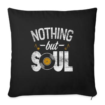 Soul Music - Sofa pillowcase 17,3'' x 17,3'' (45 x 45 cm) - black - Front