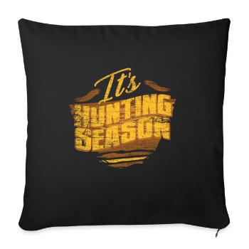chasseur - Housse de coussin décorative 45 x 45 cm - noir - Devant