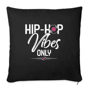 Hip hop - Housse de coussin décorative 45 x 45 cm - noir - Devant