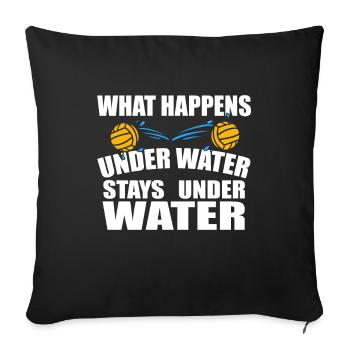 Joueur de water-polo cadeau I costume de water-polo - Housse de coussin décorative 45 x 45 cm - noir - Devant