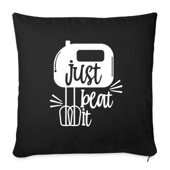kitchen - Sofa pillowcase 17,3'' x 17,3'' (45 x 45 cm) - black - Front