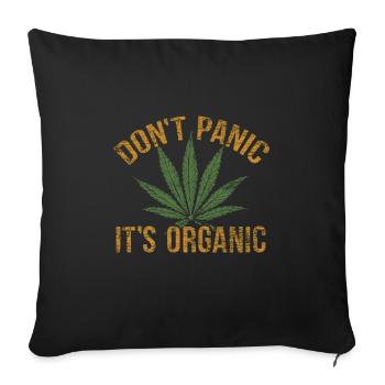 Cannabis - Sofakissenbezug 45 x 45 cm - Schwarz - Vorne