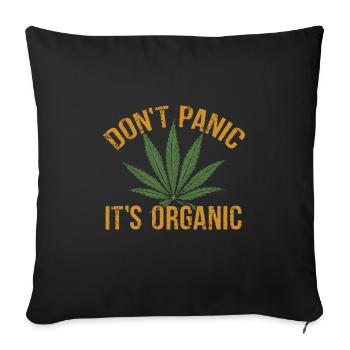 Cannabis - Sofakissenbezug 45 x 45 cm - Schwarz - Vorne