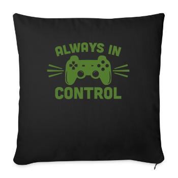 Gaming - Housse de coussin décorative 45 x 45 cm - noir - Devant