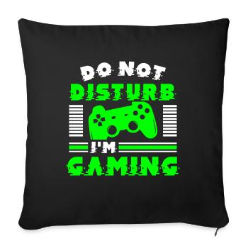Gaming - Housse de coussin décorative 45 x 45 cm - noir - Devant