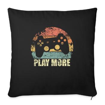 Gamer - Sofa pillowcase 17,3'' x 17,3'' (45 x 45 cm) - black - Front