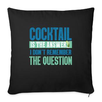 Cocktails - Sofakissenbezug 45 x 45 cm - Schwarz - Vorne