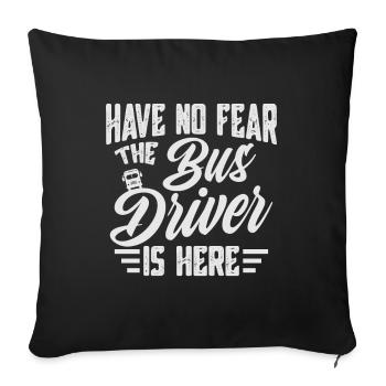 conducteur - Housse de coussin décorative 45 x 45 cm - noir - Devant