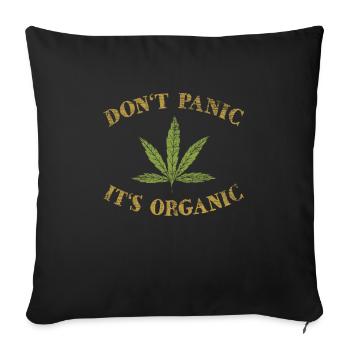 Cannabis - Sofakissenbezug 45 x 45 cm - Schwarz - Vorne