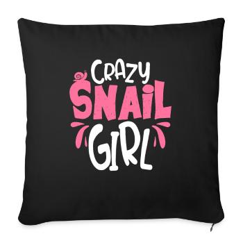 slug - Sofa pillowcase 17,3'' x 17,3'' (45 x 45 cm) - black - Front