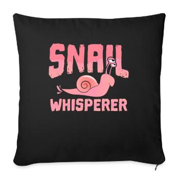 slug - Sofa pillowcase 17,3'' x 17,3'' (45 x 45 cm) - black - Front