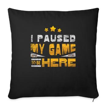 Gaming - Sofakissenbezug 45 x 45 cm - Schwarz - Vorne
