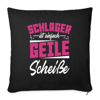 Schlager - Sofakissenbezug 45 x 45 cm - Schwarz - Vorne