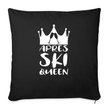 Apres Ski Queen - Sofakissenbezug 45 x 45 cm - Schwarz - Vorne