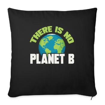 Changement climatique Protection du climat - Housse de coussin décorative 45 x 45 cm - noir - Devant